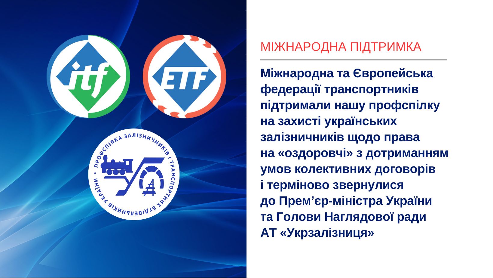 Міжнародна підтримка