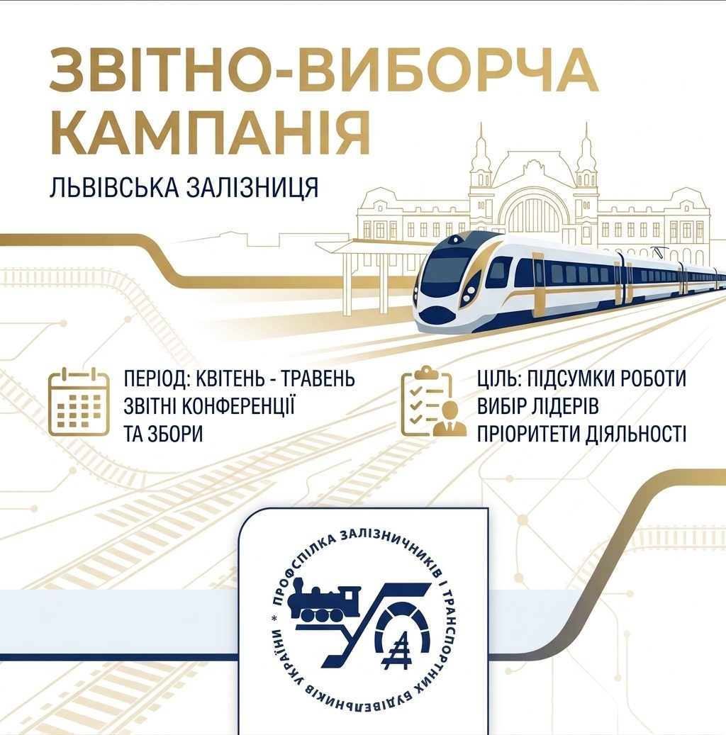 На Львівській залізниці триває звітно-виборча кампанія у первинних профспілкових організаціях